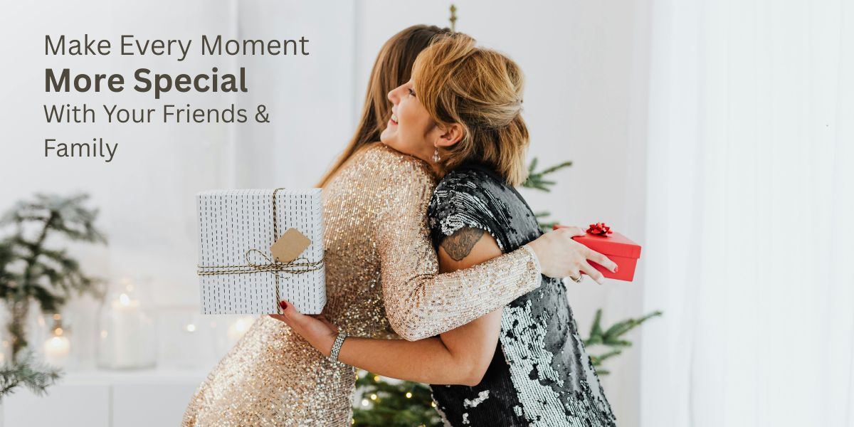 Friends while gifting together