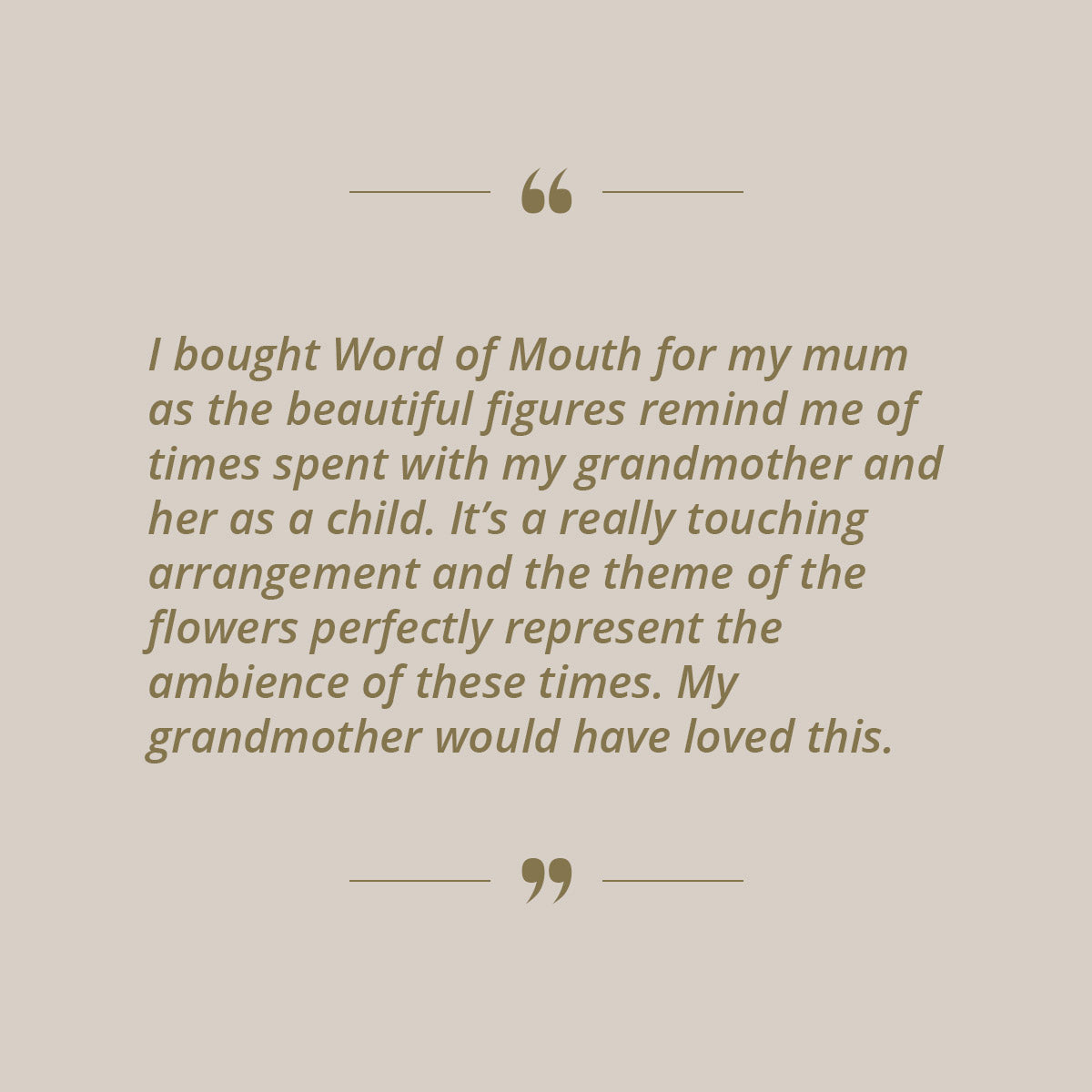 Word of Mouth